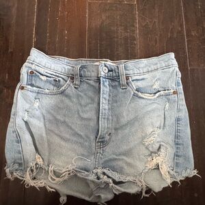 Abercrombie & Fitch Light Blue Jean Shorts